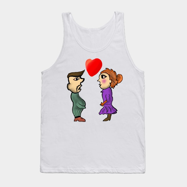 Couple love Tank Top by Joker & Angel